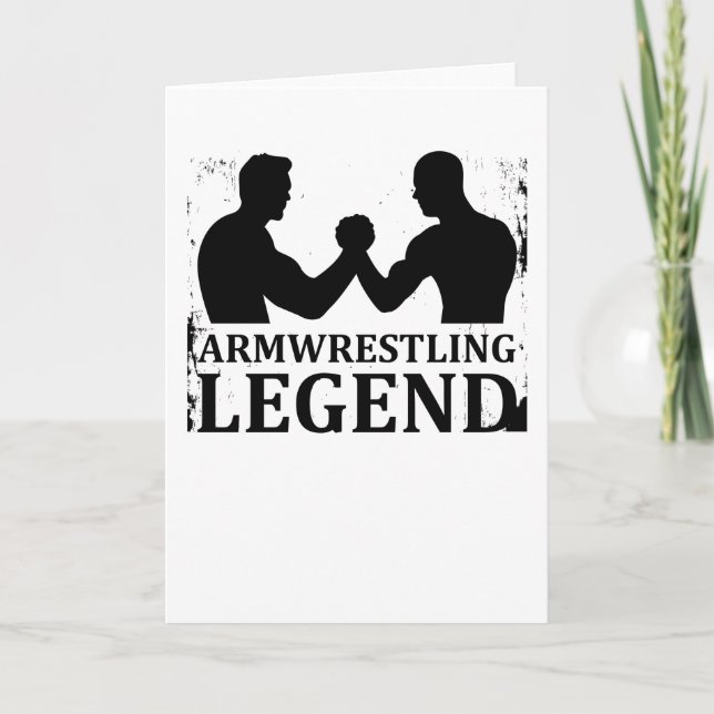 Carte Armwrestling Legend Arm Wrestling Armfight Cadeau (Devant)