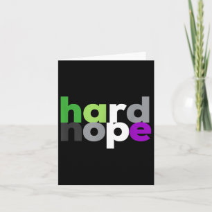 Carte Aromant Aro Ace De La Fierté De Nope Dure Lgbtq
