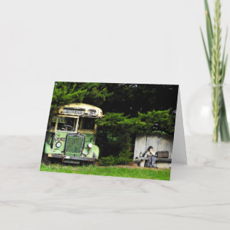 Carte Arrêt de bus -Anniversaire