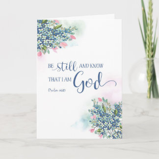 Carte Arrêtez-vous et sachez que je suis Dieu, Ps 46:10
