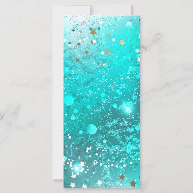 Carte Arrière - plan à huile Turquoise de la menthe (Devant)