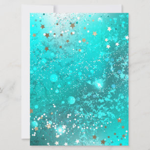 Carte Arrière - plan à huile Turquoise de la menthe