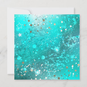 Carte Arrière - plan à huile Turquoise de la menthe