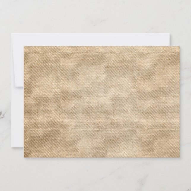 Carte Arrière - plan Burlap (Devant)