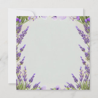 Carte Arrière - plan d'aquarelle Lavender Pale Olive
