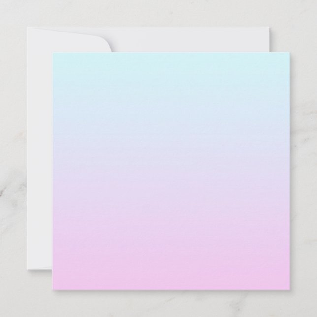 Carte Arrière - plan de dégradé rose et bleu pastel (Devant)