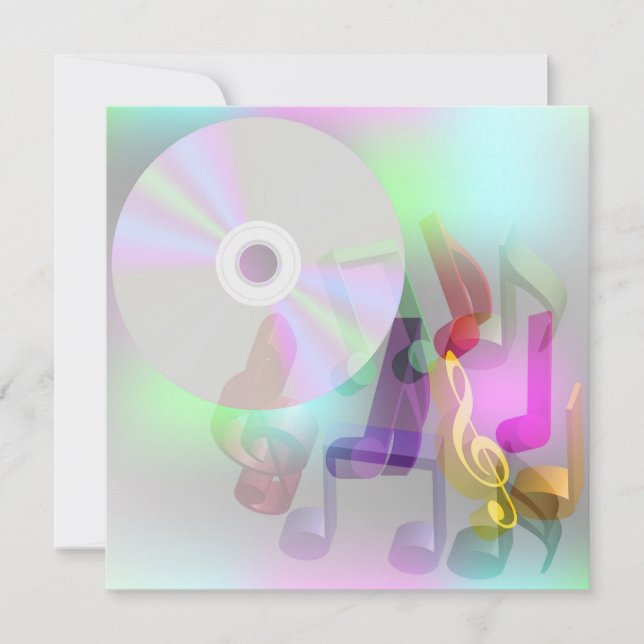 Carte Arrière - plan de musique (Devant)