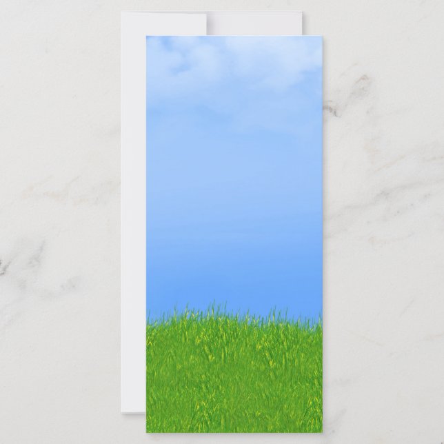 Carte Arrière - plan Green Grass & Blue Sky (Devant)