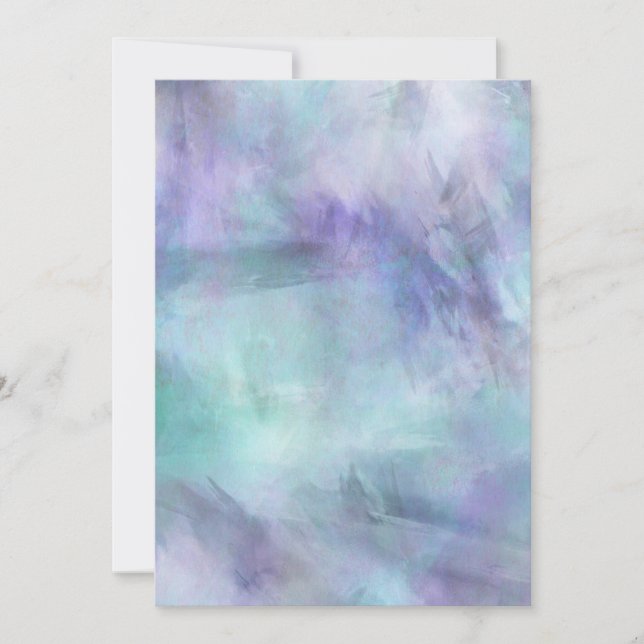 Carte Arrière - plan Pastel Blue Purple Aquarelle (Devant)