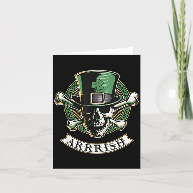 Carte Arrish Irish Rate St Patricks Day, Rate Men Funny  (Devant)