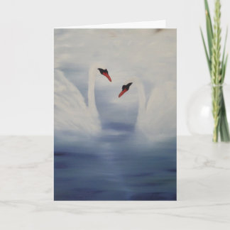 Carte Arriver des cygnes