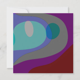 Carte Art Abstrait coloré 613