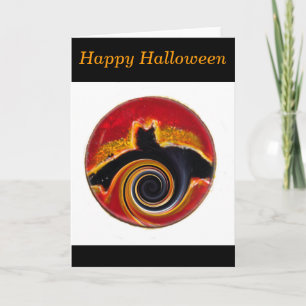 Carte Art Abstrait de chauve-souris d'Halloween