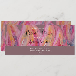 Carte Art Abstrait rose chic