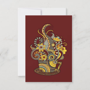 Carte Art artistique-dessin de gribouillis
