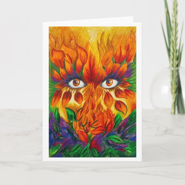 Carte Art Card: "Time Watches Us: Fall" (Devant)