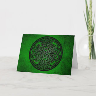 Carte Art celtique vert de noeud