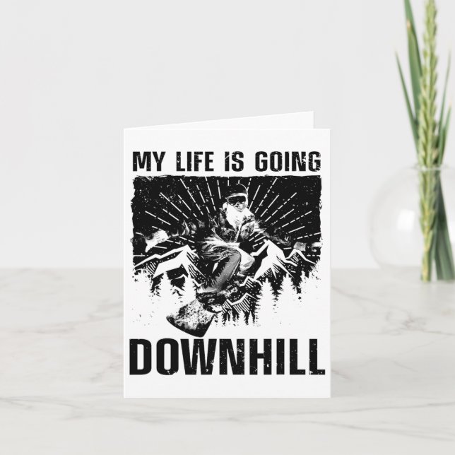 Carte Art cool Snowboard Pour Hommes Femmes Snowboard Sn (Devant)