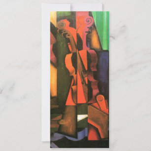 Carte Art cubain Violon et Guitare peinture de Juan Gris