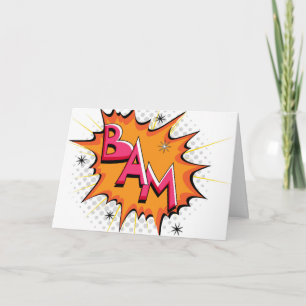 Carte Art de bruit bam comique !