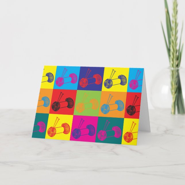 Carte Art de bruit de tricot (Devant)