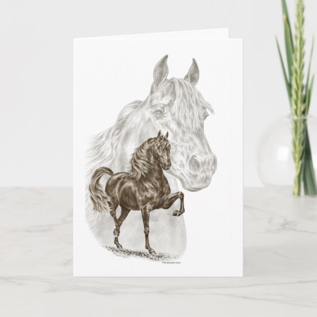 Carte Art de cheval de Morgan (Devant)