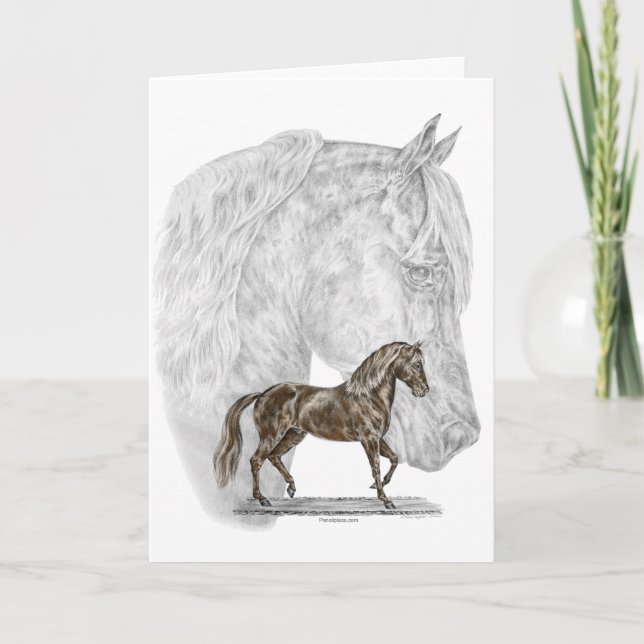 Carte Art de cheval de Paso Fino (Devant)