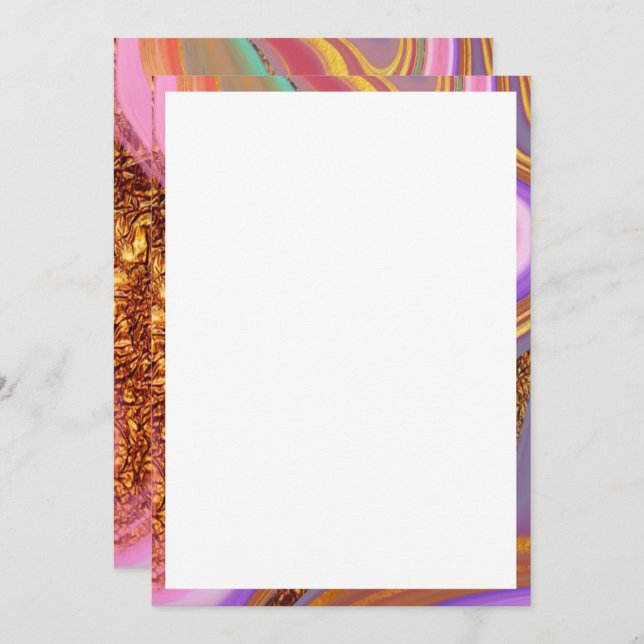 Carte art de couleur vibratoire (Devant / Derrière)