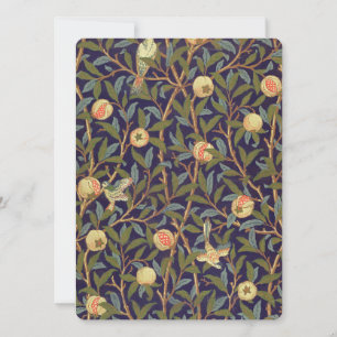 Carte Art de cru d'oiseau et de grenade de William