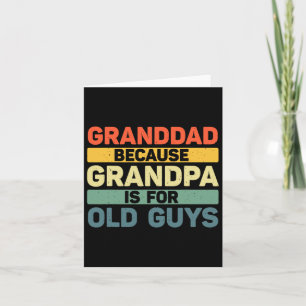 Carte Art de Grand-Papa pour Grand-Père de la part des p