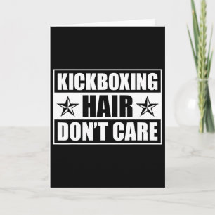 Carte Art de kickboxing drôle pour hommes femmes Kickbox