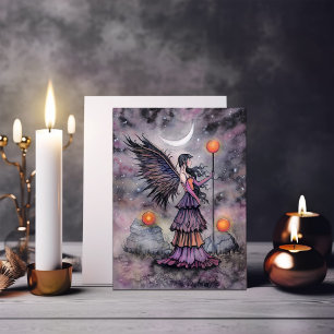 Carte Art de la fée d'automne nuit par Molly Harrison