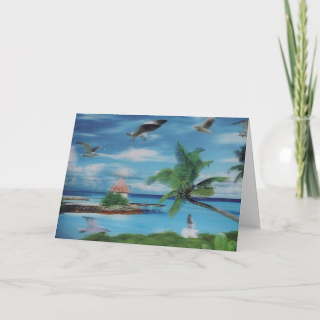 Carte Art de la scène de plage tropicale (Devant)