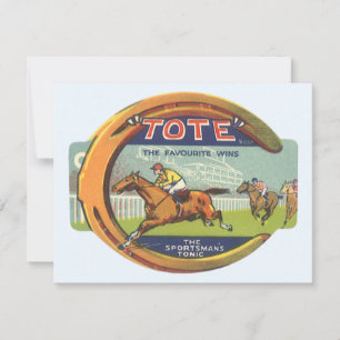 Carte Art de l'étiquette de produit d'époque, Tote Sport