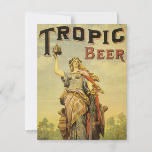 Carte Art de l'étiquette de produit vintage, Tropic Beer