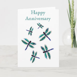 Carte Art de libellule d'anniversaire