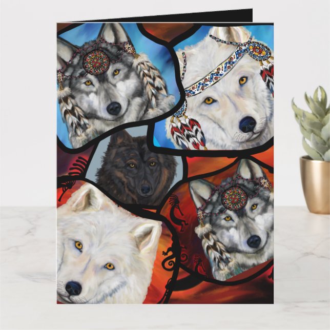 CARTE ART DE LOUP (Petite plante)