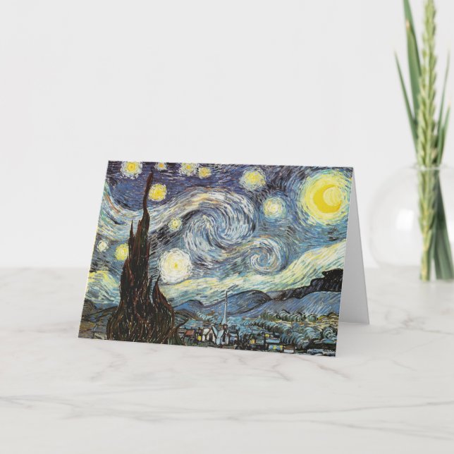 Carte Art de nuit Van Gogh Starry (Devant)