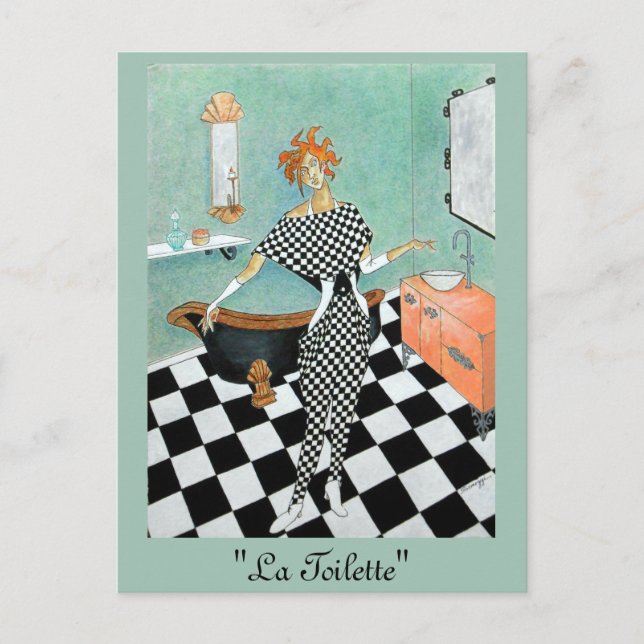 Carte Art Déco (Art Deco Style Card) : Orig. Art/F (Devant)
