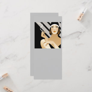 Carte Art déco smoker