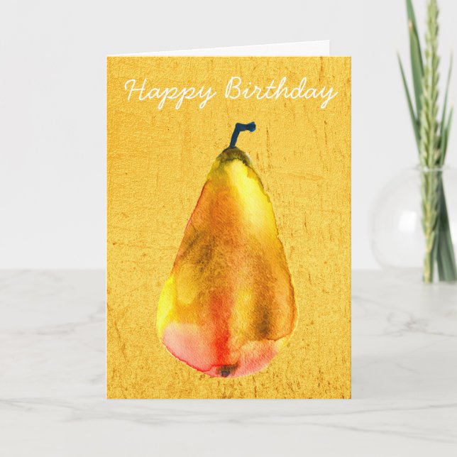 Carte Art des fruits à poires d'or (Devant)