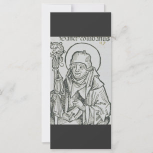 Carte Art graphique sacré de Saint Colomba d'Iona celtiq