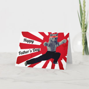 Carte Art martial Karate Fête des pères