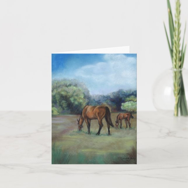Carte Art Note "Horse Pasture" (Devant)