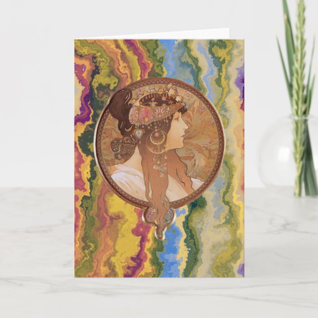 Carte Art Nouveau - Alphonse Mucha Byzantine   (Devant)