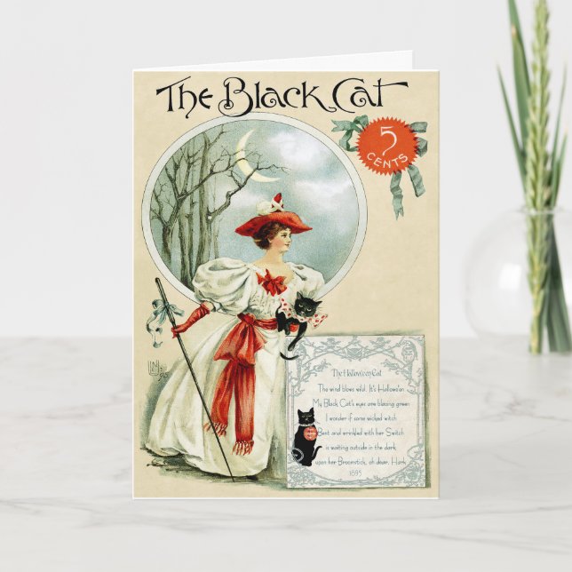 CARTE ART NOUVEAU HALLOWEWEEN (Devant)