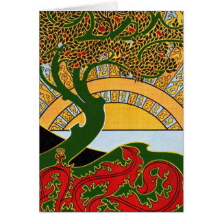 Carte Art Nouveau /Invitation : La Libre Esthétiqu