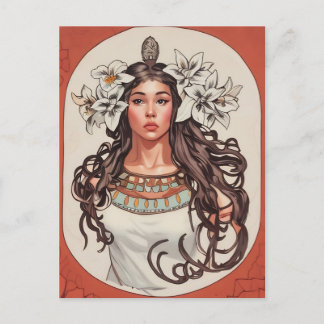 Carte Art Nouveau La Princesse Lointaine