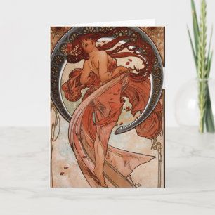 Carte Art Nouveau The Dance Greeting Card