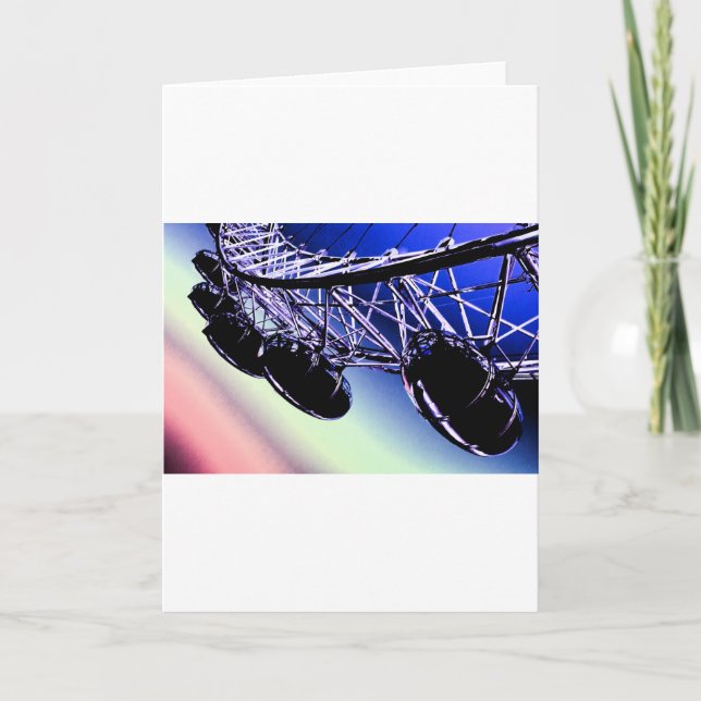 Carte art numérique de Londres de roue de millénaire (Devant)